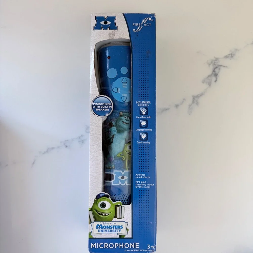First Act Disney Pixar Monsters University Microphone Blue Toy MU359 New Box